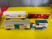 Advertisement Box Cars - Advertisement Piggy-Bank Car