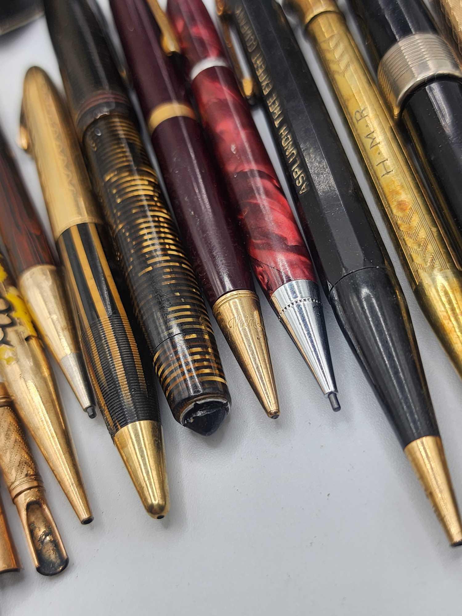 Antique & vintage fountain pens & pencils lot
