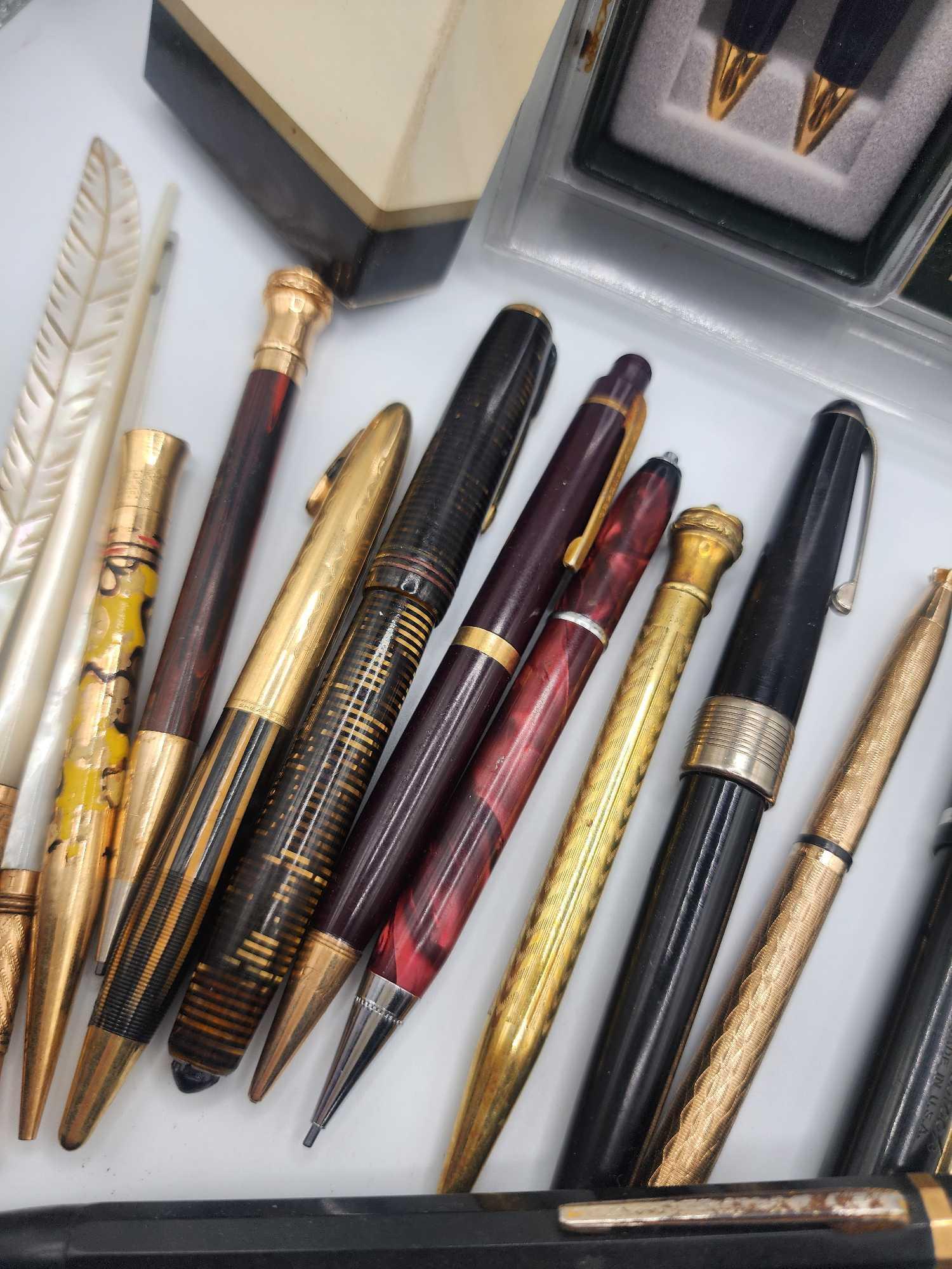 Antique & vintage fountain pens & pencils lot