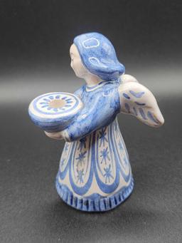 Vintage Mid Century Modern Denmark pottery angel candle holder