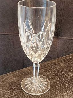 (8) Marquis by Waterford crystal water goblets