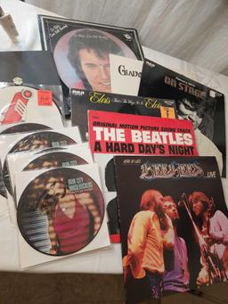 Vintage record albums: Elvis, Beatles, Iron City Houserockers