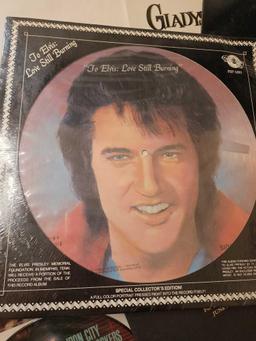 Vintage record albums: Elvis, Beatles, Iron City Houserockers