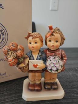 Another "The Love Lives On" anniversary Hummel figurine, signed and boxed
