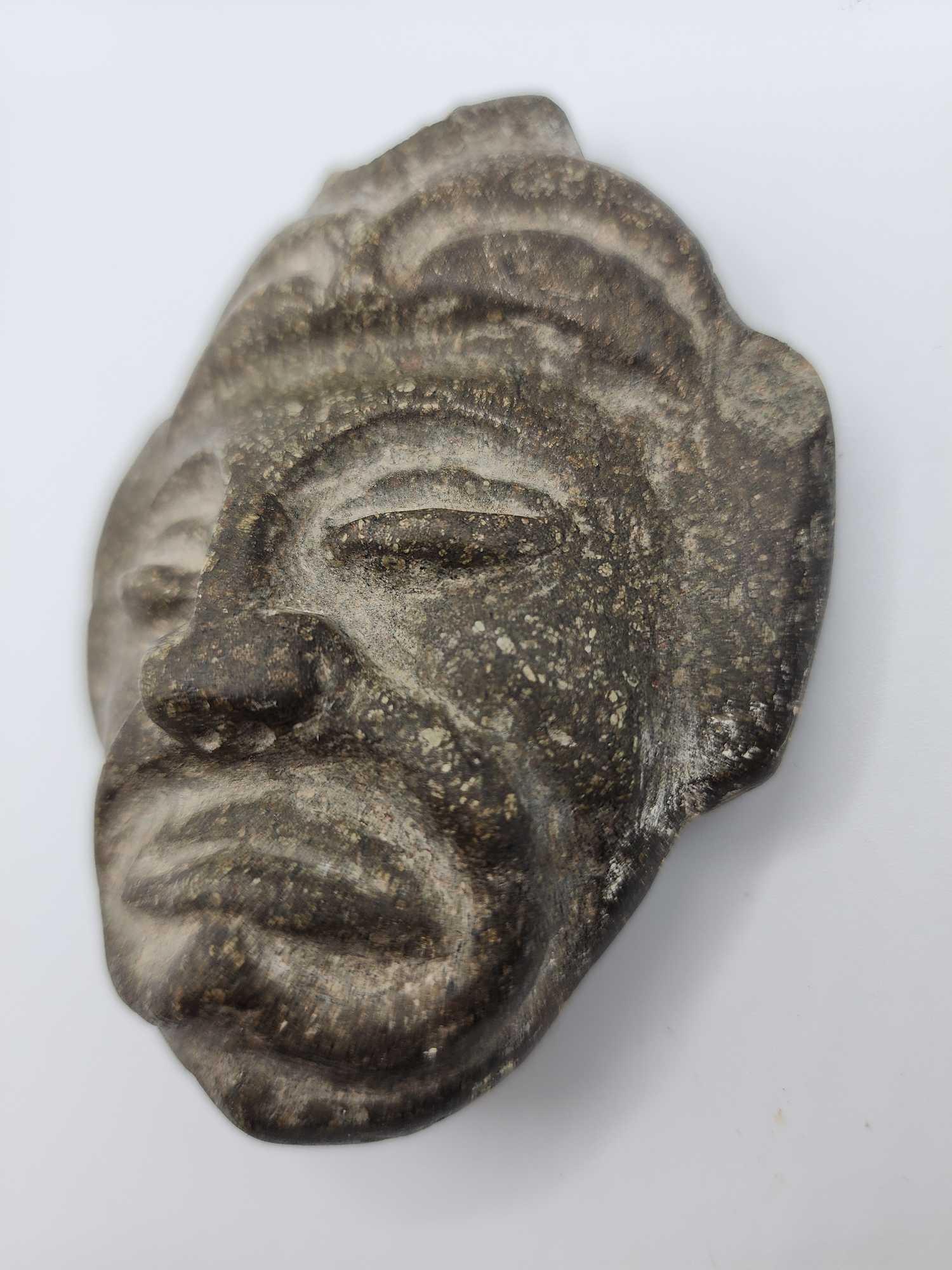 Pre Columbian Olmec or Teotihuacan stone face carving, authentic?