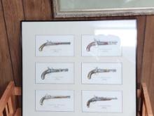 Framed Print of Old Pistols