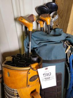 Golf Clubs and bags
