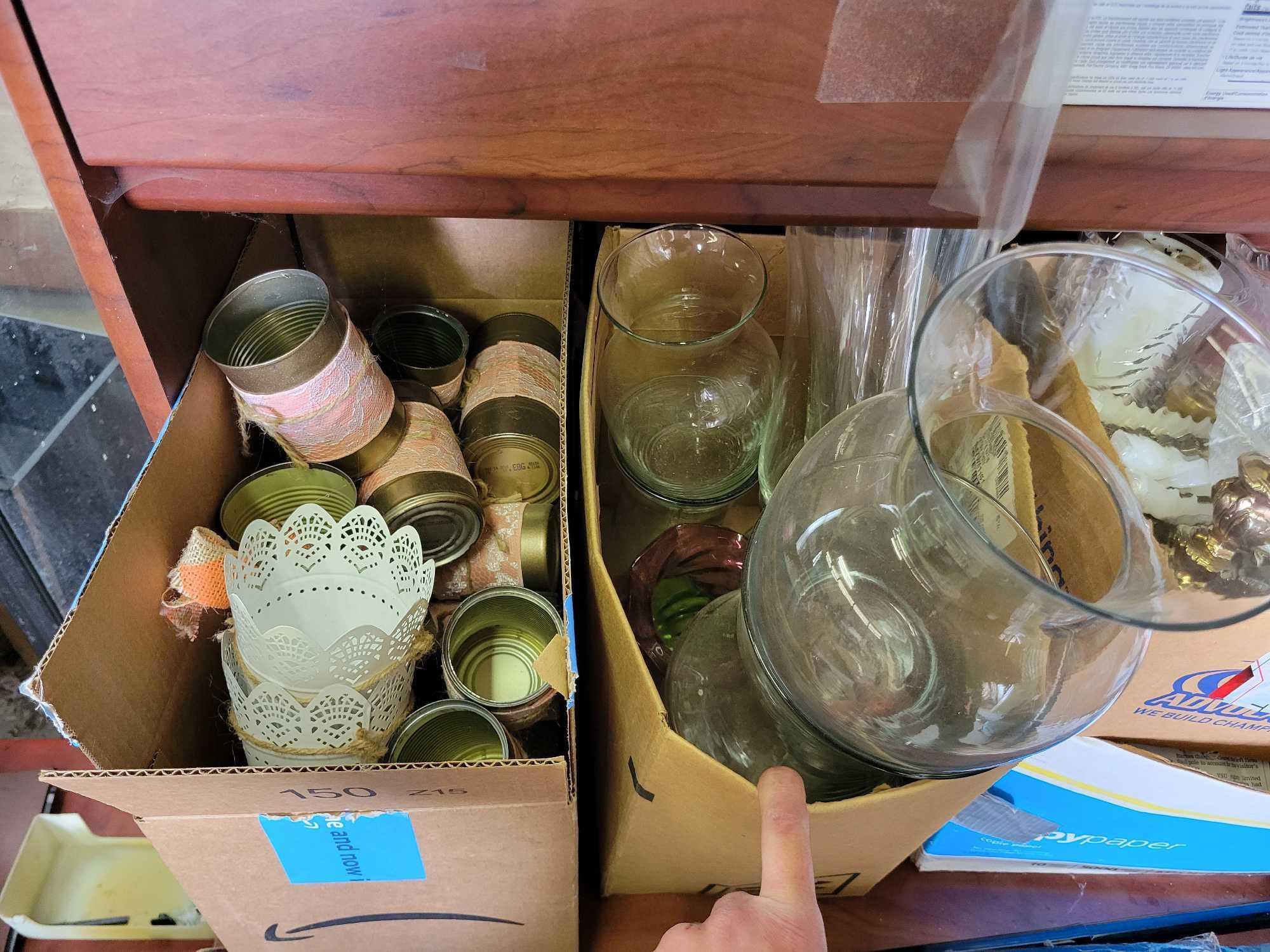 Contents of Desk, Light Bulbs, Household items