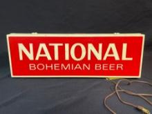 light up National Bohemian beer