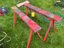 2 Folding Sawhorses