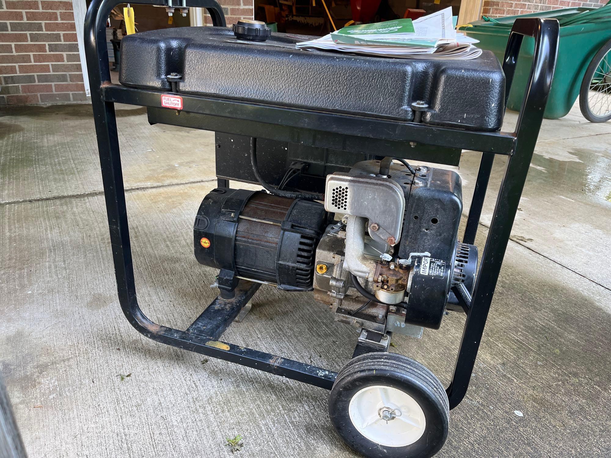 Generac 5000 Watt Generator, runs