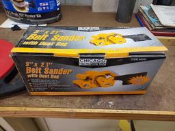 Chicago Electric 3 In. x 21 In. Belt Sander & Power Tool w/ Cen-Tech Snake