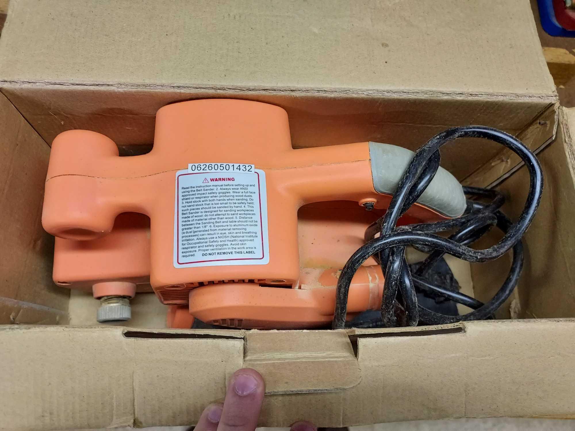 Chicago Electric 3 In. x 21 In. Belt Sander & Power Tool w/ Cen-Tech Snake