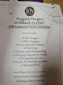 Huggable Hangers bid x 2