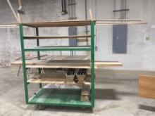 Metal Cart w/ Lumber