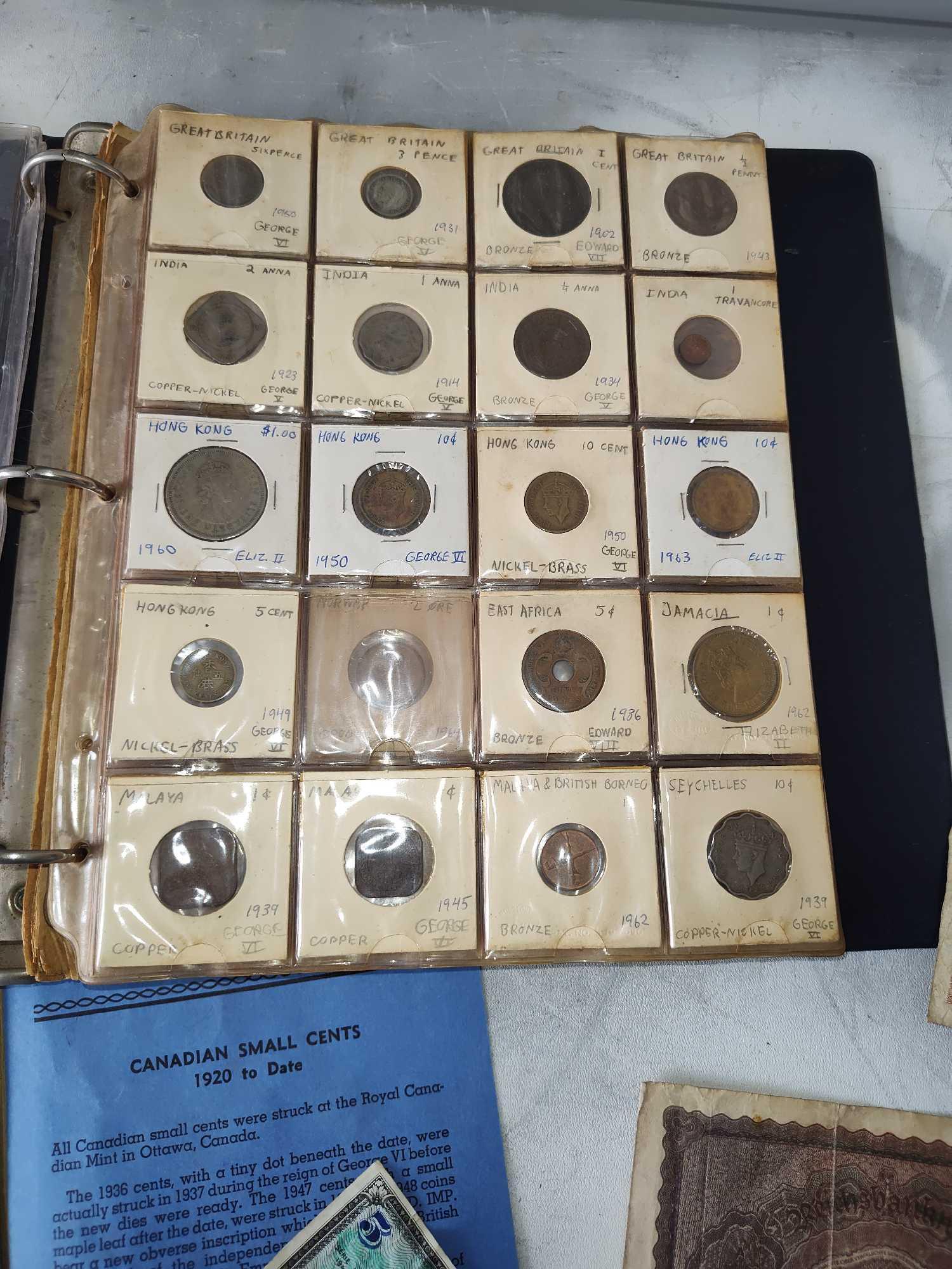 Lot Of Forgein Coins Money