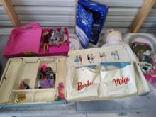 Barbie Dolls & Clothes Etc In Large tote