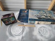 Revell Cutty Sark Model & Batman & Robin Lunch Box Rough