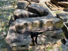 Pallet of Sandstone Landscaping Rock