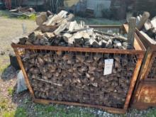 Large Lot of Firewood Kindling, Metal Caged Container Not Included