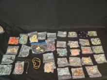 Large Lot of Costume Jewelry mostly beaded Necklaces