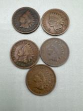 Indian Head Cents bid x 5