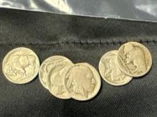 Buffalo Nickels bid x 6