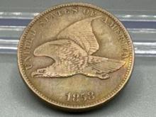 1858 Flying Eagle Cent better grade