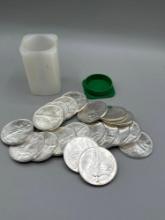 1994 American Silver Eagle .999 Silver Roll of 20, key date better grade