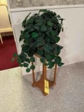 Faux plant with stand