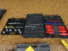 Socket set and screw driver sets