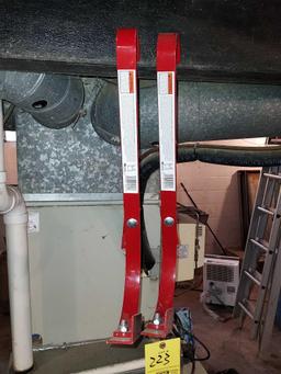 (2) Wheeled Ladder Hooks