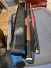 Graphite billiard cue stick