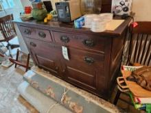 Early oak sideboard