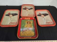 4 Coca Cola Trays
