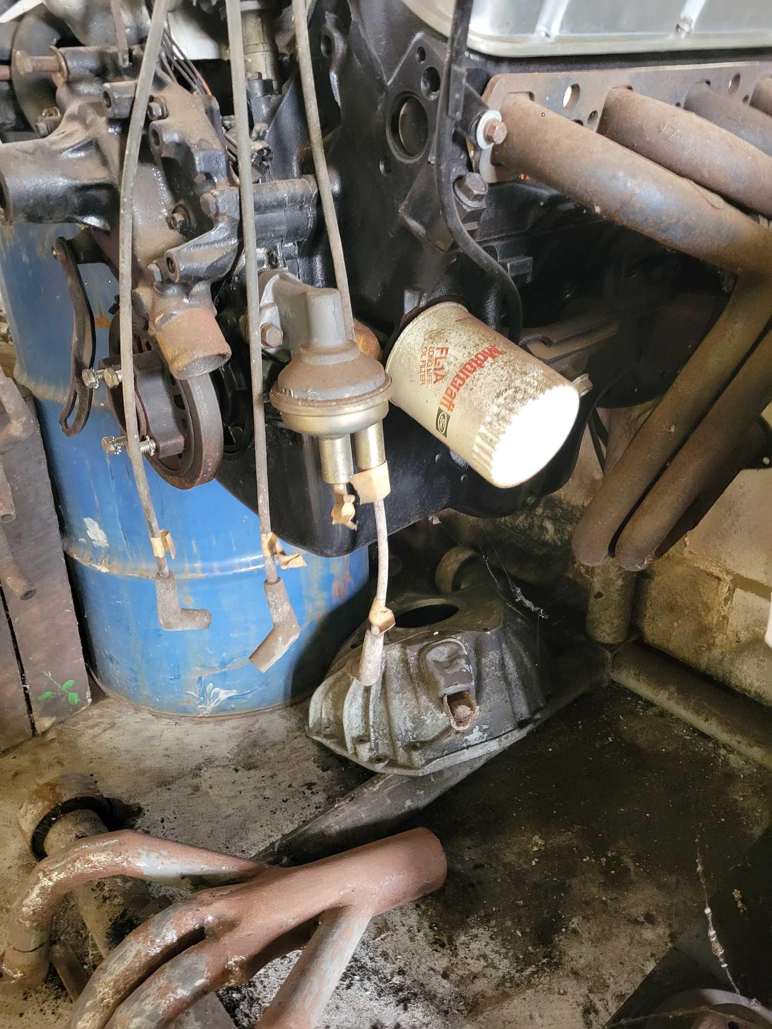 Ford 351 Windsor engine and stand