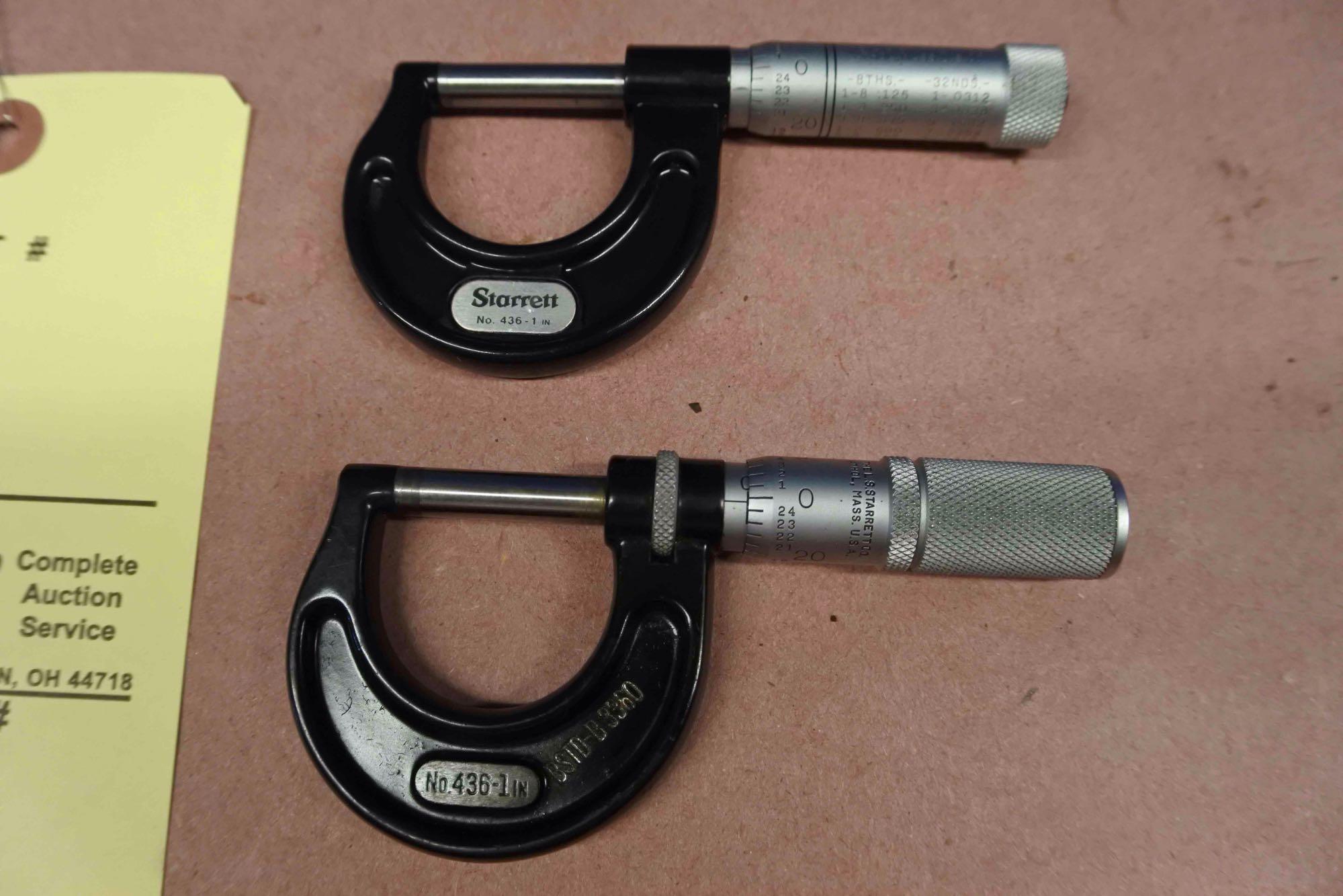 3 Starrett micrometers