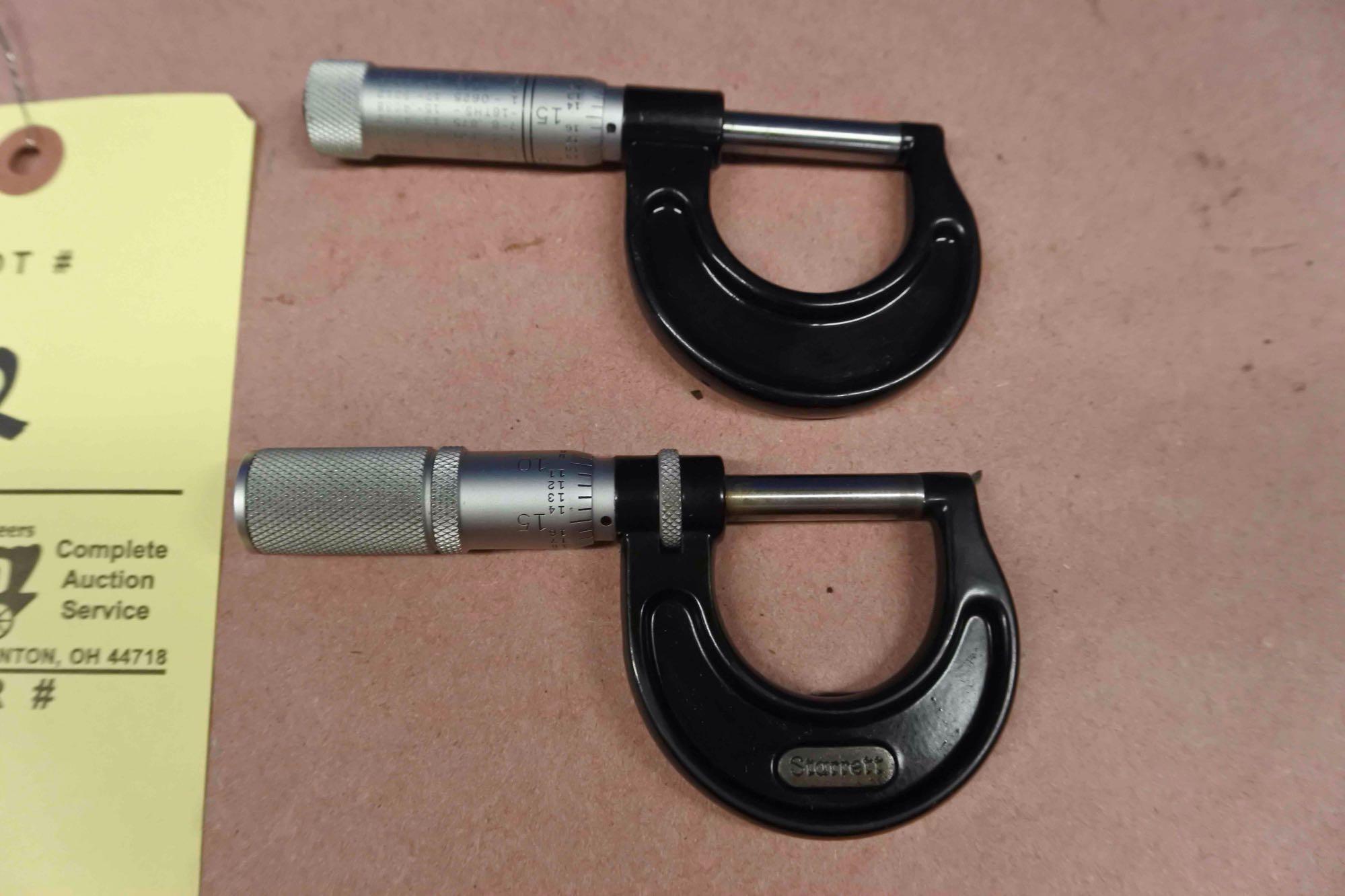 3 Starrett micrometers