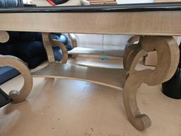 Marble top table, 30 x 50in