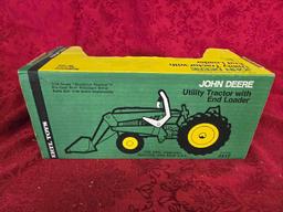 John Deere Utility Tractor with End Loader 1/16