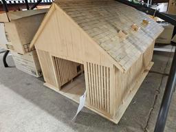Custom drive thru corn crib, 24 x 31in
