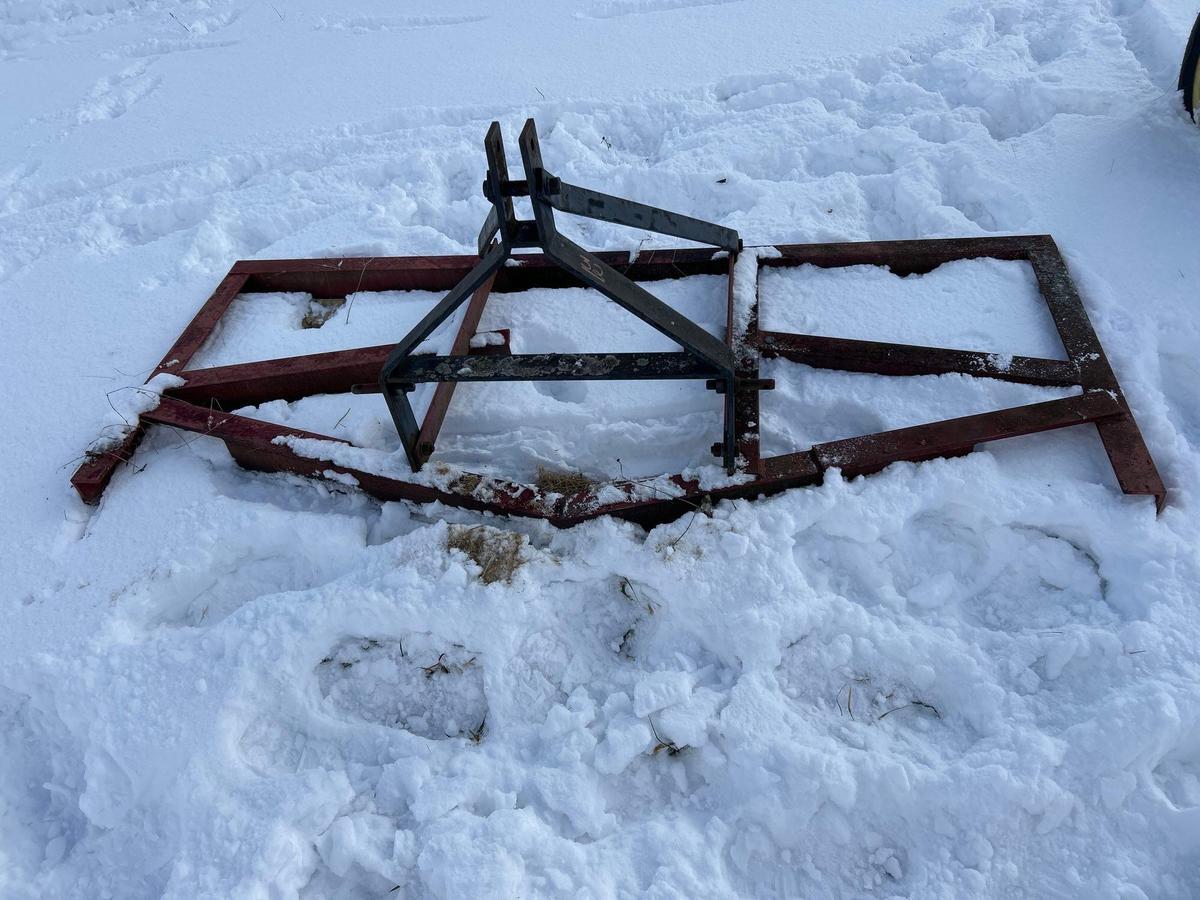 8ft 3 pt driveway grader blade