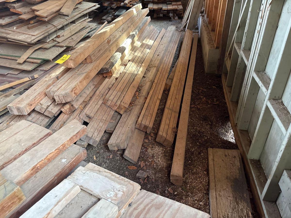 used 2x4's made into headers