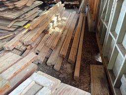 used 2x4's made into headers