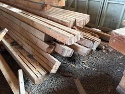 used 2x4's made into headers