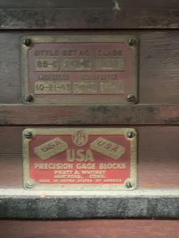 Pratt & Whitney Precision Gage Block Set