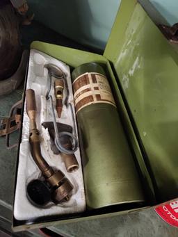 Skill Saw, Torch, Sunoco Oil Cans