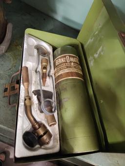 Skill Saw, Torch, Sunoco Oil Cans