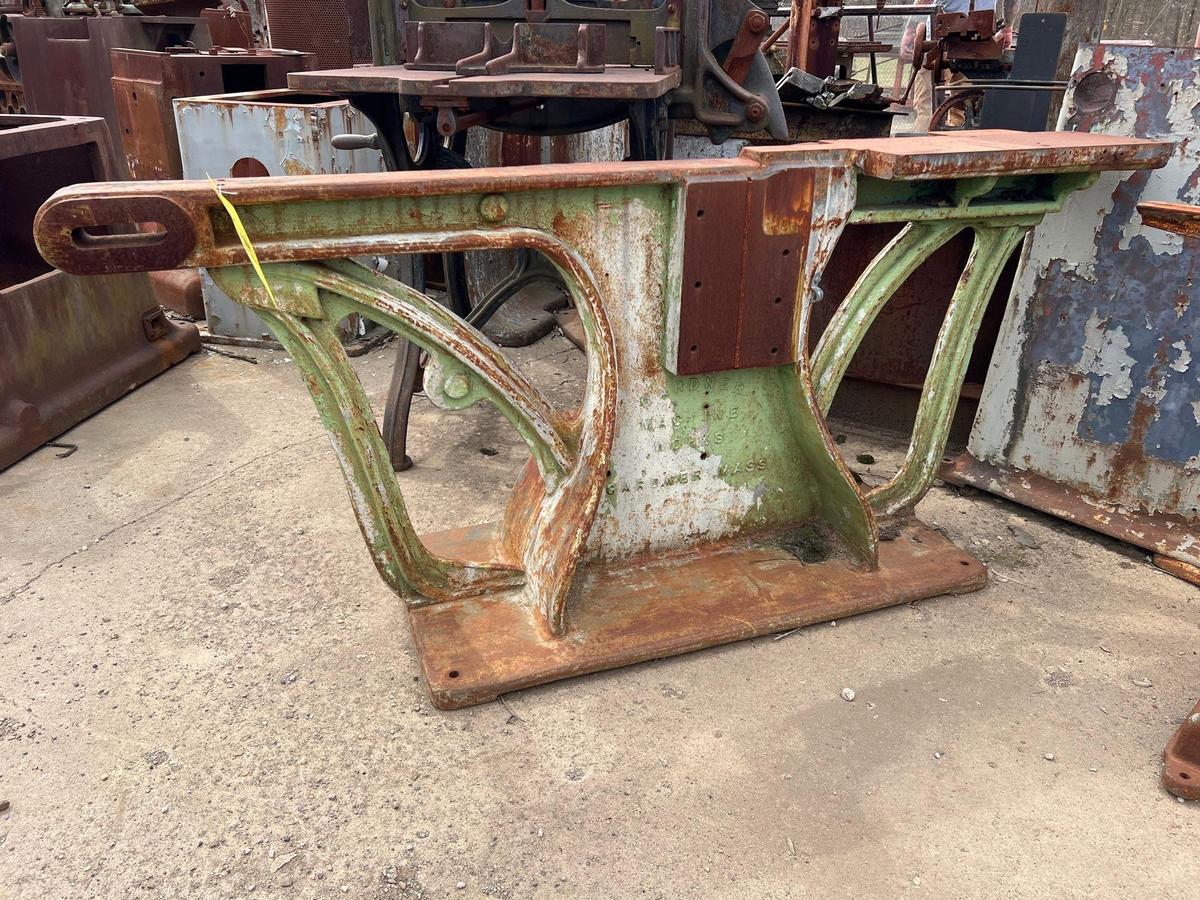 Garner Machine Works Heavy Industrial Cast Iron Base