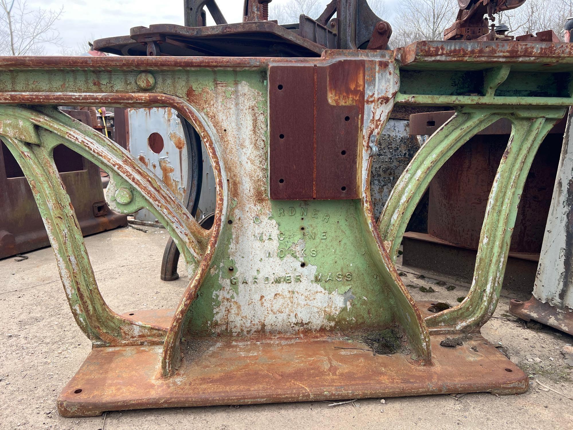 Garner Machine Works Heavy Industrial Cast Iron Base